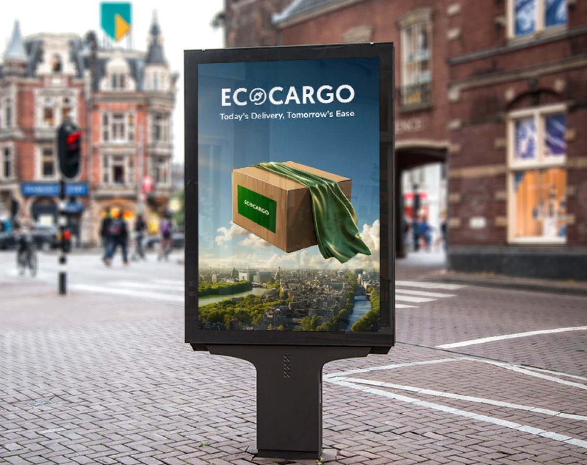 EcoCargo brand billboard