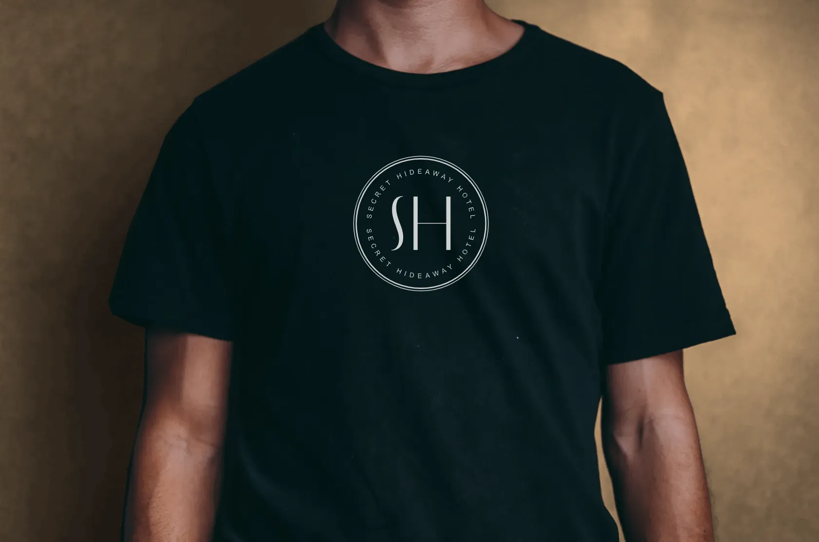 Hotel Secret Hideaway branded t-shirt